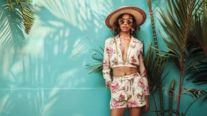 woman wearing vacation fashion trends
