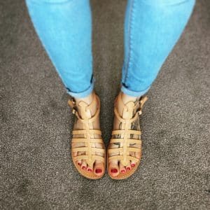 Brown sandals trend