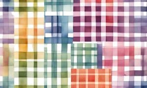 Pastel gingham prints