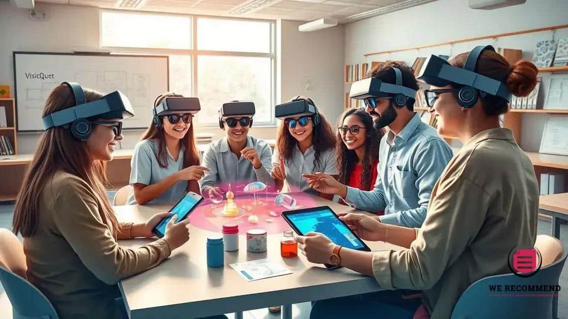 VisiQuest AR learning app
