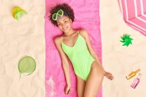 Guava swimwear color
