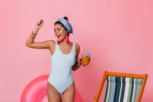 Guava swimwear color