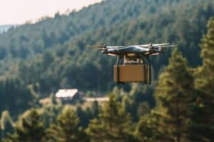 last-mile delivery drones.